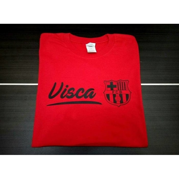 Kaos Tshirt Baju Combed 30S Distro Visca Barca Barcelona