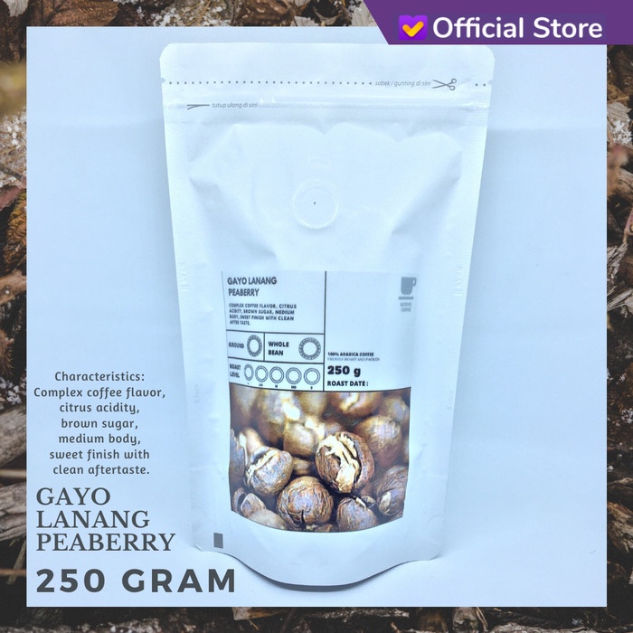 

Ds0Ds1D Kopi Arabika Gayo Lanang Peaberry 250 Gram Biji Dan Bubuk - Biji Ds20X11