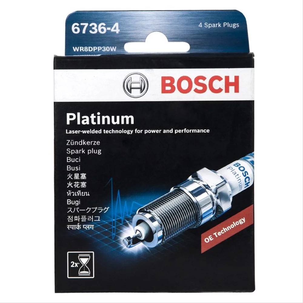 BUSI MOBIL KATANA PLATINUM MERK BOSCH 1 SET ISI 4 BUSI