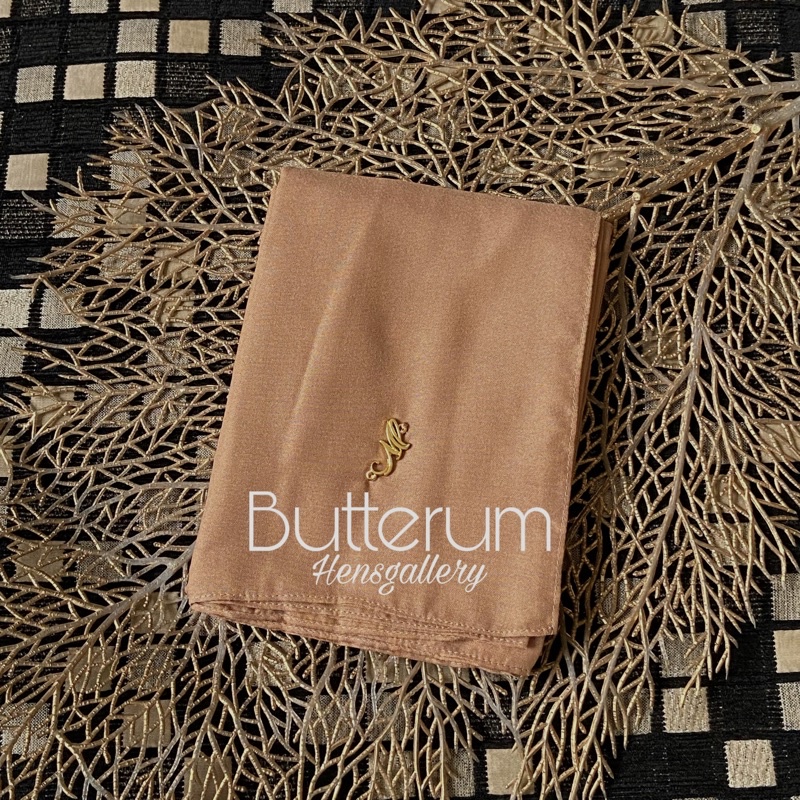 Part 1 Mylady Hijab Plain Voal Ultrafine by Myladyhijab dark mustard silver broken white optic white-BUTTERUM