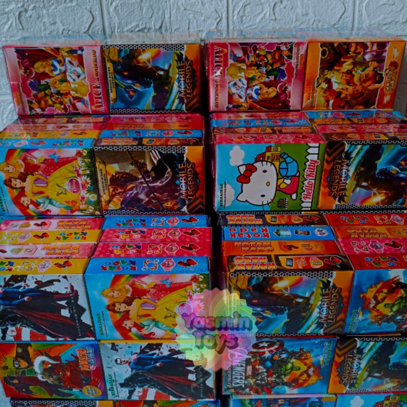 

8 PCS KOTAK KADO Uk 13x3x9,5cm BERHADIAH MAINAN