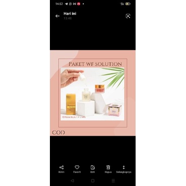 face serum + jelly booster wf solution