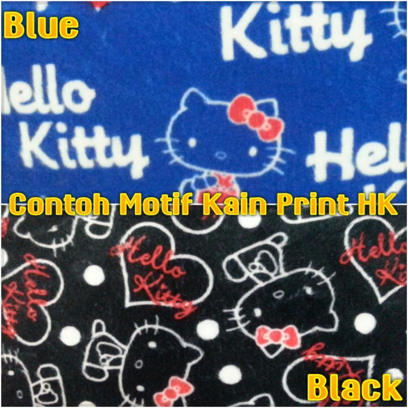 kain boneka gambar hellokitty yelfo bludru kualitas bagus