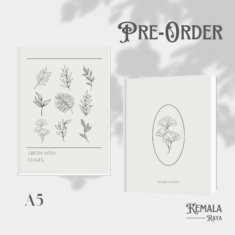 

GROW WITH LEAVES | notebook/planner A5