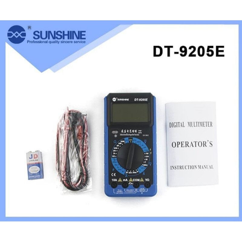 SUNSHINE DT-9205E ( BIG ) MULTITESTER DIGITAL / AVOMETER