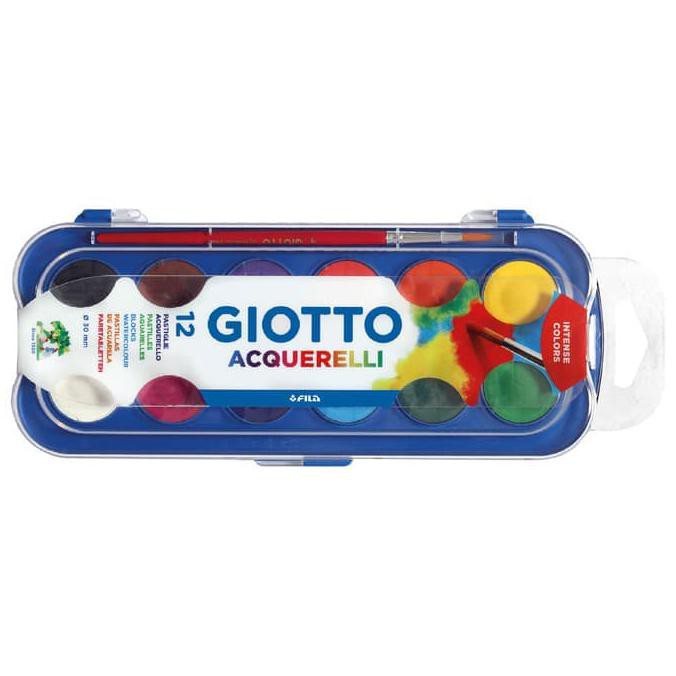 

Giotto Acquerelli MINI 12 Warna ( Water Color Cake / Cat Air )