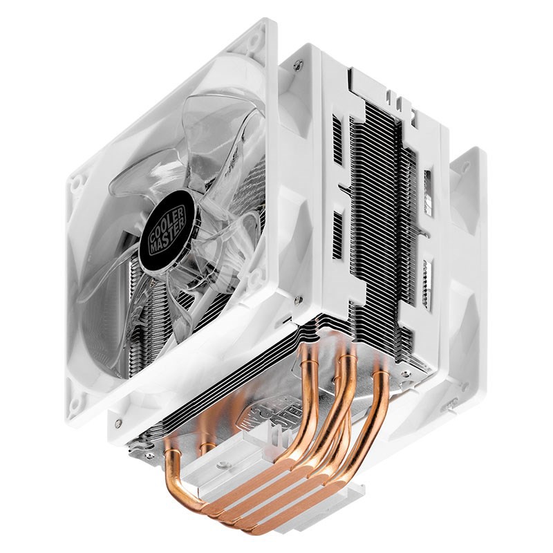 Fan Processor CoolerMaster Hyper 212 LED Turbo WHITE 120mm PWM Fans LEDs - PUTIH