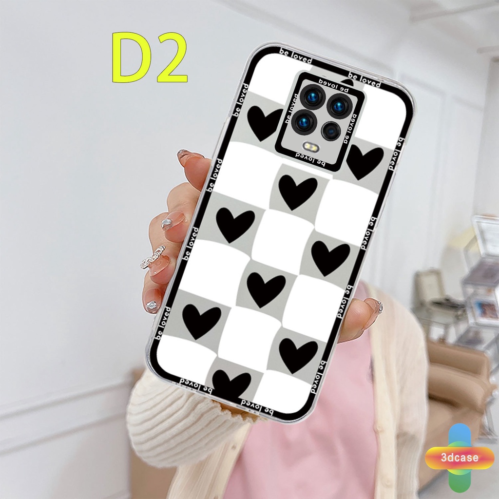 Soft Case Motif Kotak-Kotak Hati Untuk Xiaomi Redmi Note 9 8 10 10S 9 10 PRO MAX 11 9S Xiaomi Redmi POCO C3 C31 X3 NFC X3 PRO Redmi 9C NFC 9A 9i 9T 9AT 9ACTIV 9 PRO Power 10X POCO M2 PRO 10 Prime Camera Protection Couples Case