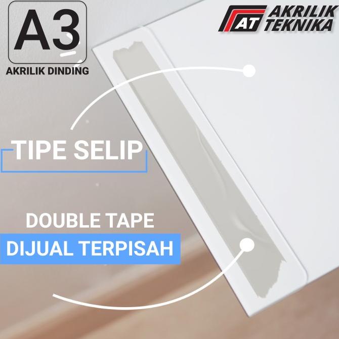 

(BISA COD) TEMPAT BROSUR AKRILIK / AKRILIK TEMPEL / SIGN HOLDER AKRILIK A3 PROMOKode 5684
