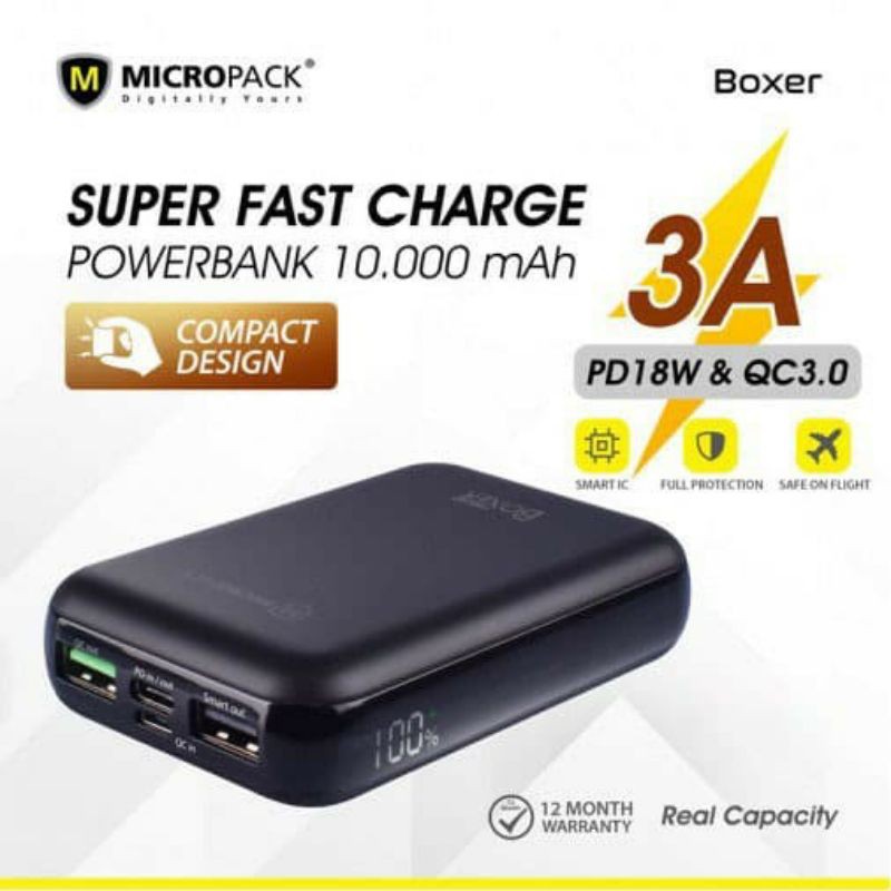 Micropack Power Bank BOXER 10000mAh