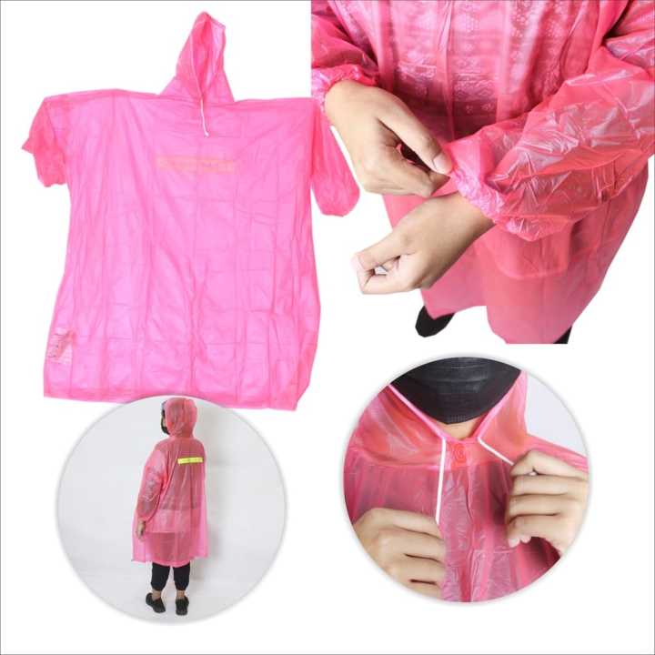 PREMIUM Jas Hujan Terusan EVA winfu - Raincoat Mantel Hujan Dewasa Semi Transparan Polos - Jas Hujan Ponco Lengan - Jas hujan Wanita Pria - Jas Hujan Travel - Jas Hujan Poncho Lightweight Dewasa ( COD )