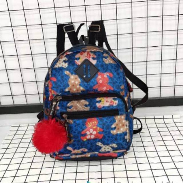 Ransel Wanita Nilon Motif Fashion Tas Sekolah Siswa untuk Remaja Perempuan Ransel Wanita Warna Polos Kualitas Tas Buku Travel Santai