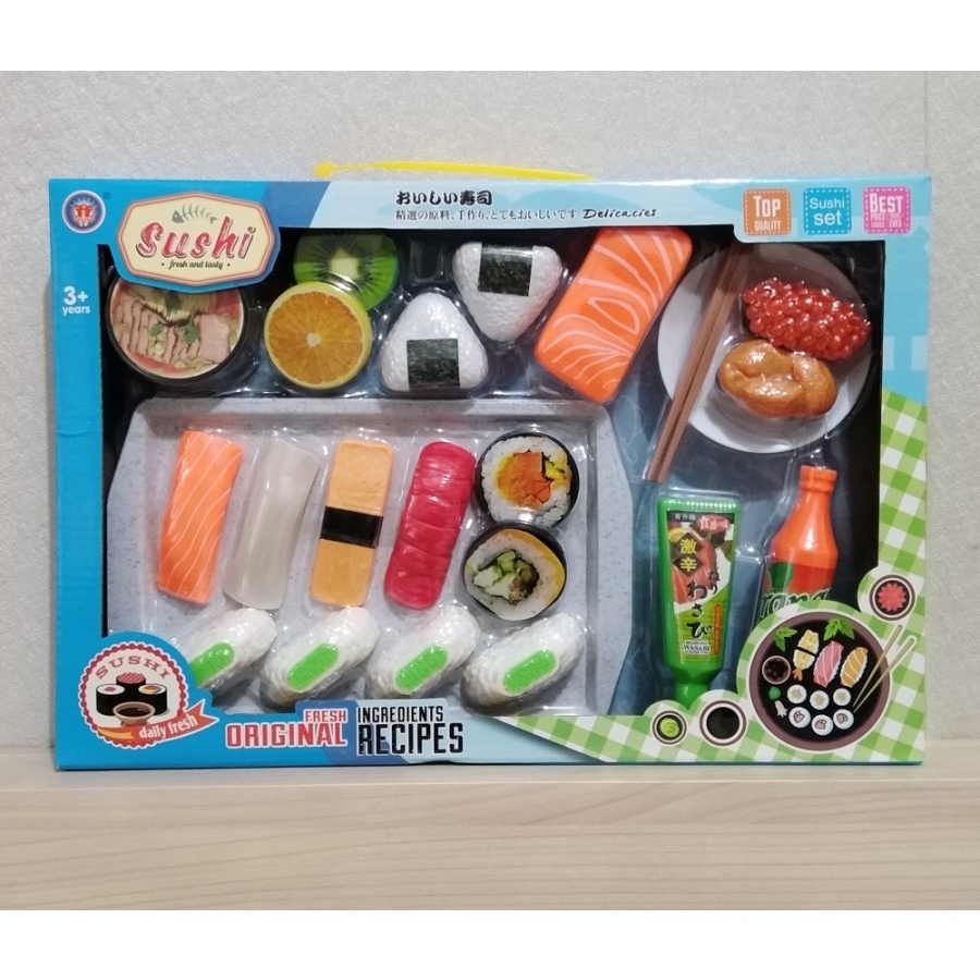 Cod Mainan Sushi Set Fresh and Tasty Sushi Daily Fresh