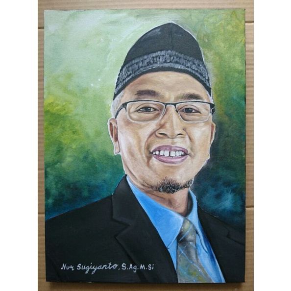 LUKIS WAJAH KANVAS .LUKISAN KANVAS WALLDECOR.PAJANGAN.DINDING.