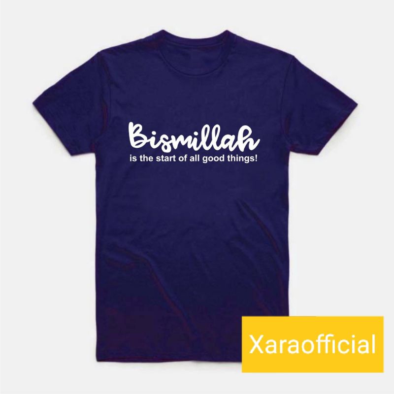 [Bismillah] Kaos Polos Catton 24s Kaos Pria Terlaris T-shirt / Bayar Ditempat /Kaos Unisex / Kaos Muslim / Ukuran M L XL XXL / Kaos Lengan Pendek O Neck