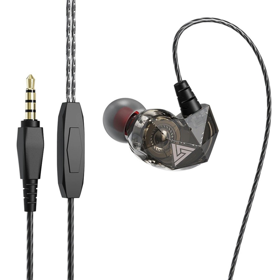 QKZ Earphone In-Ear Heavy Bass with Mic - QKZ-AK2 - Black