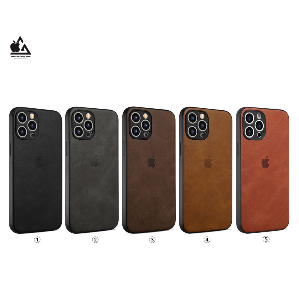 Soft Case Leather Kulit IPHONE 11 PRO 11PROMAX 12 PRO 12 PROMAX 7 8 SE2 13 PRO 13 PROMAX XR X 7+ XS MAX 8+ X 6 6+ Softcase Bahan Kulit With Logo Silicone Silikon Hardcase