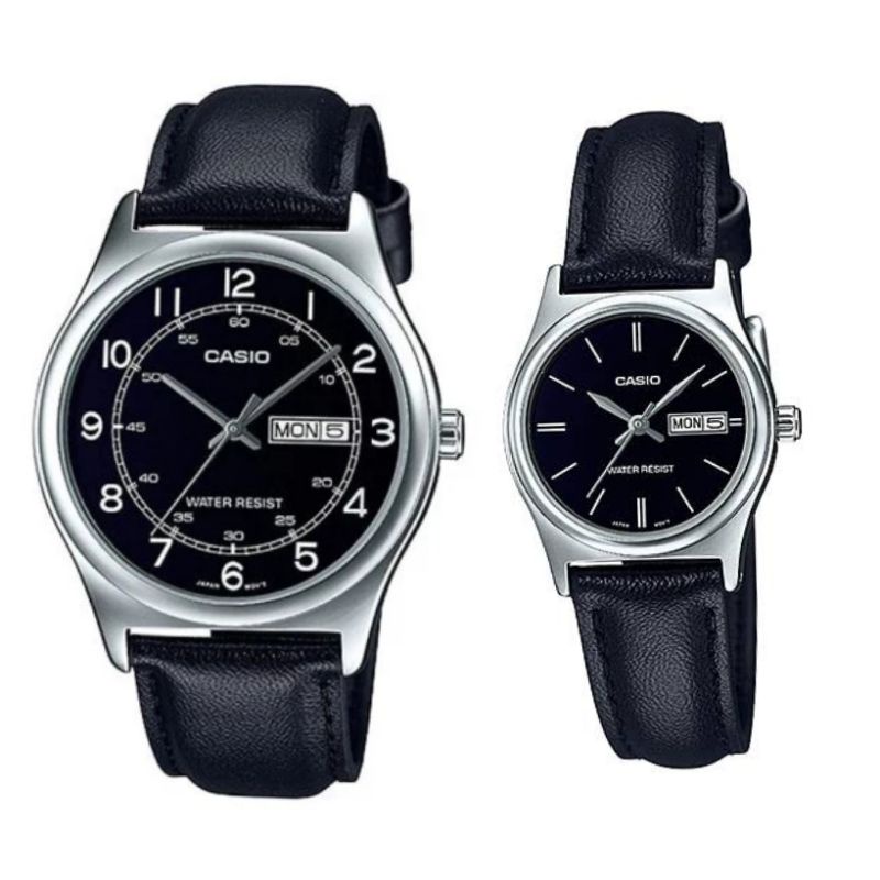 Jam Tangan Casio Couple MTP-V006L-1B2 LTP-V006L-1B2 Original v006l