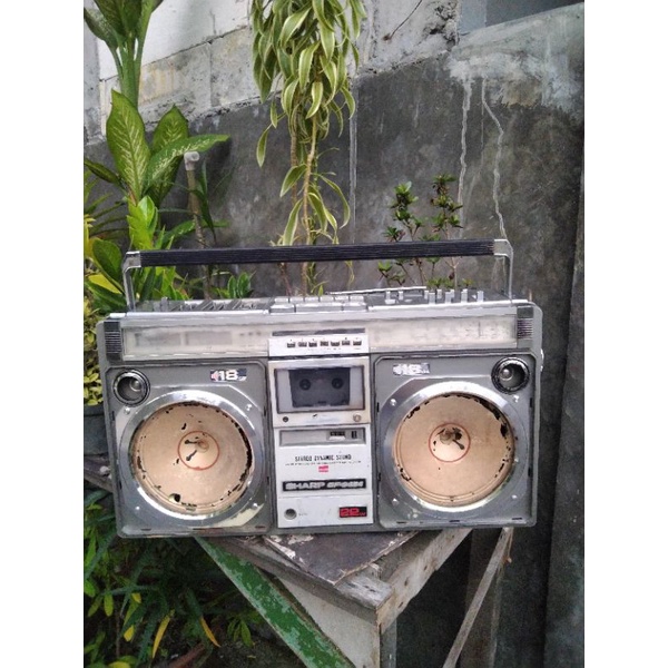 radio tape jadul boombox sharp
