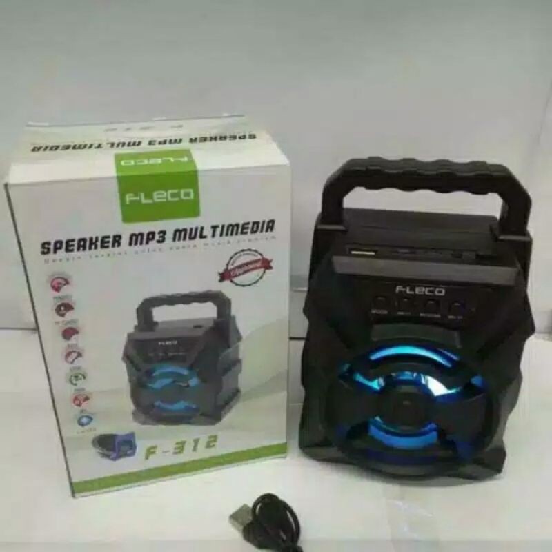 Speaker suara mantap murah meriah SPEAKER KARAOKE BLUETOOTH FLECO F-312, Multimedia/ speaker aktif