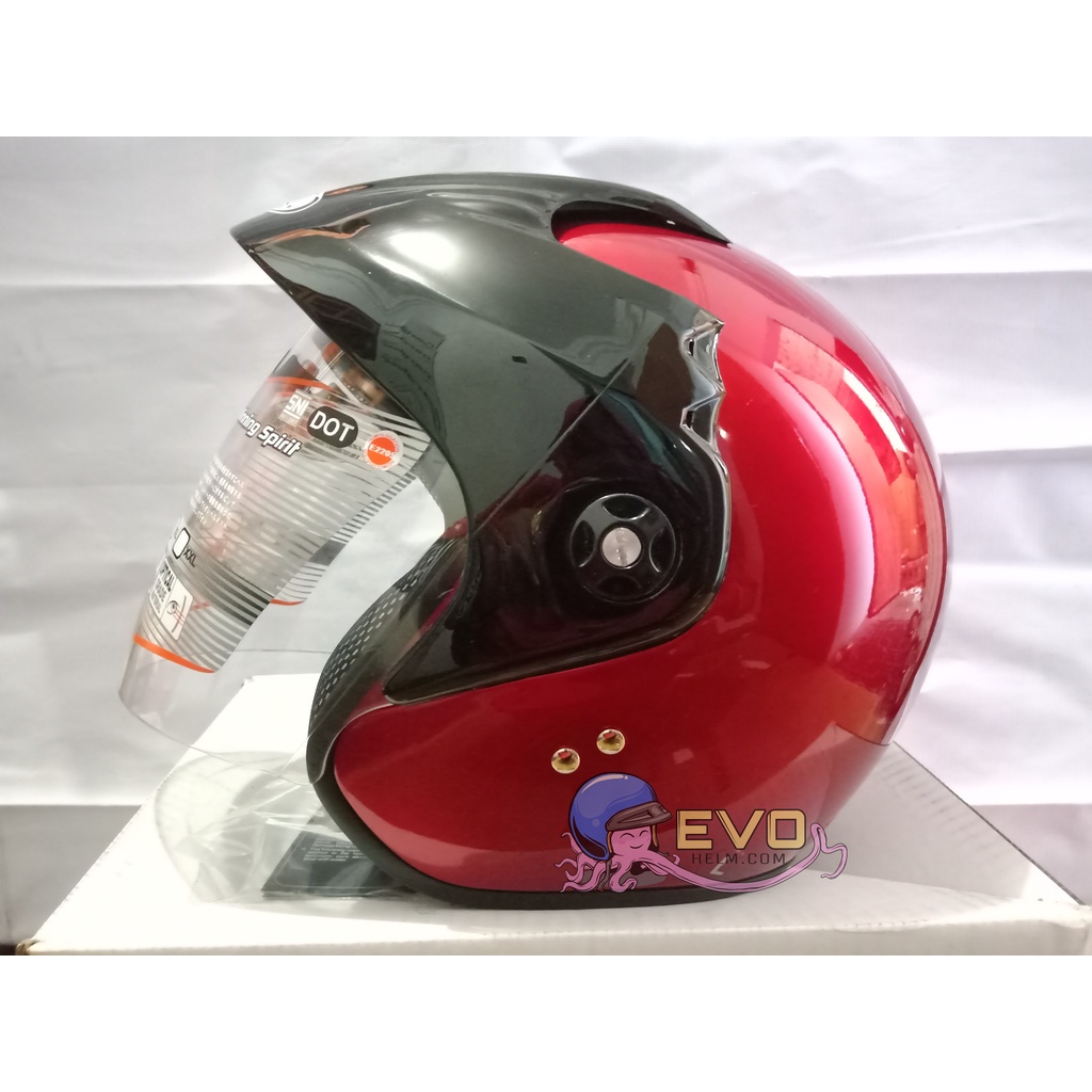 HELM INK CX 390 BLACK METALIC SOLID ORIGINAL - HELM INK BATMAN INK MALANG BLACK MET ORI INK CX390-MAROON