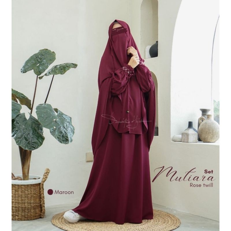 Set Gamis Mutiara by Damaira Hijab