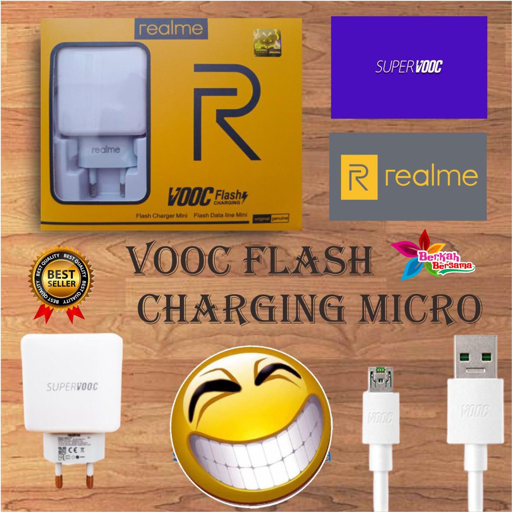 BM055 Charger Cashan Casan Realme Super Vooc Fast Charging Original USB Micro dan tipe c BB1464