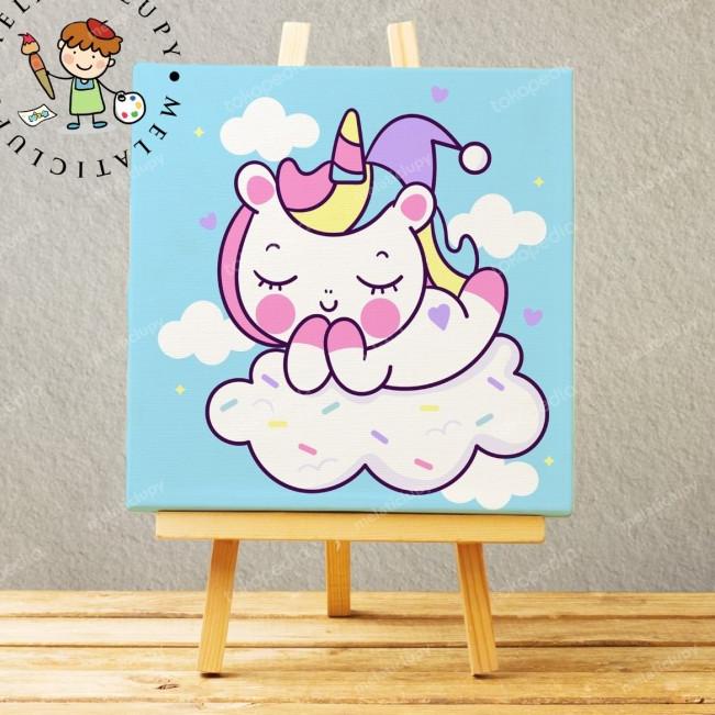 

PAINT BY NUMBER KANVAS 20X20 UNICORN EDITION - unicorn magic