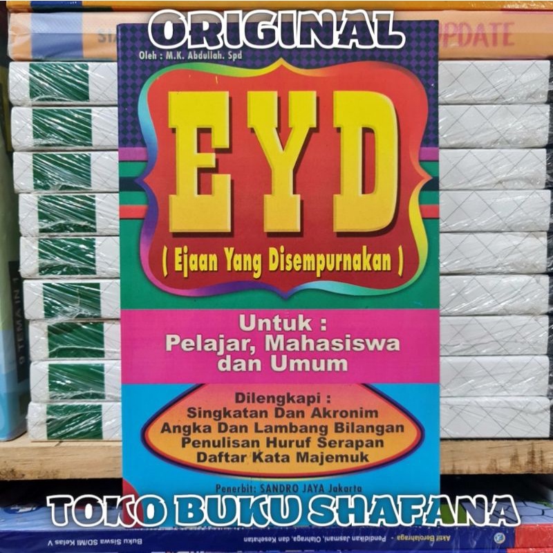 ORIGINAL BUKU EYD ( EJAAN YANG DISEMPURNAKAN )