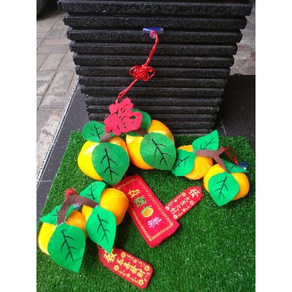 Boneka jeruk imlek aksesoris hiasan imlek