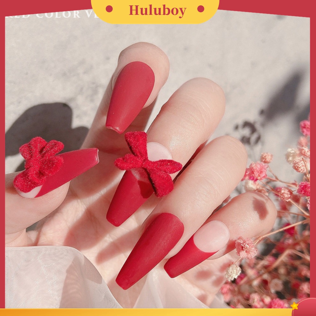 Huluboy Huluboy♡ 5pcs / Set Ornamen Ukiran Pita Anti Pudar Untuk Dekorasi Nail Art