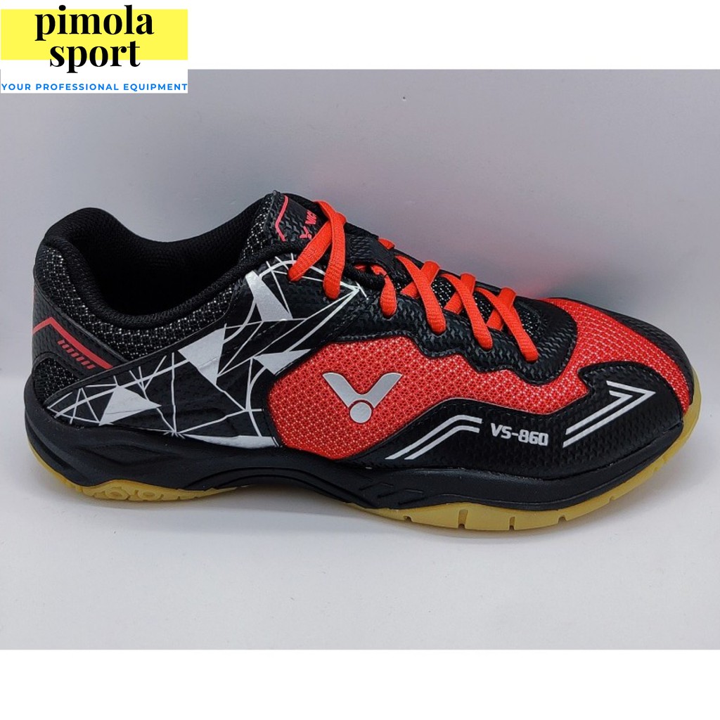 Sepatu Badminton VICTOR VS-860 DC / VS860 DC / VS 860 DC Red Black