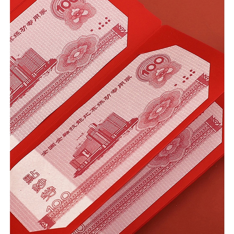 Amplop Angpao Tahun Baru Cina / Imlek 6 Slot Warna Merah