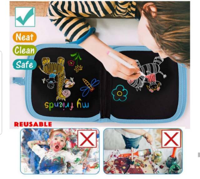 

RB MAGIC BOOK MENGGAMBAR MEWARNAI REUSEABLE DRAWING BOOK GRAFFITI BOOK BUKU GAMBAR TANPA DEBU NO