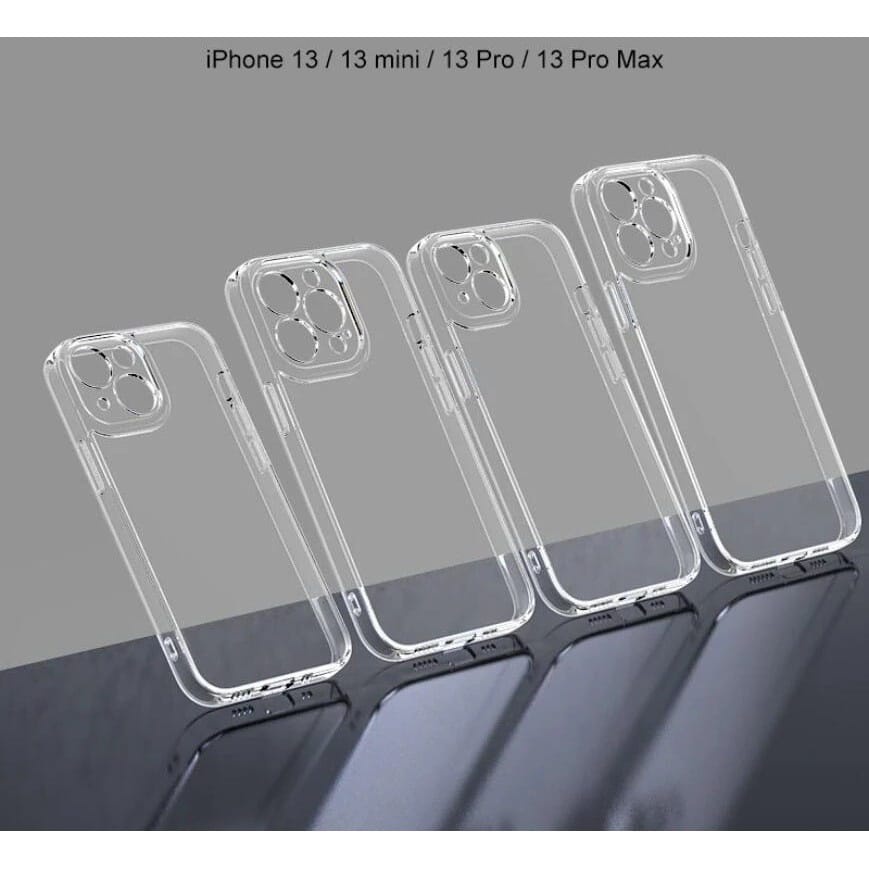 Case Bening Clear Iphone 14 Promax 14 Max / Plus 14 Pro 13 Promax / 12 Pro Mini / 11 / X / Xr / Xsmax Clear Case Transparan 2.0mm + Pelindung Kamera