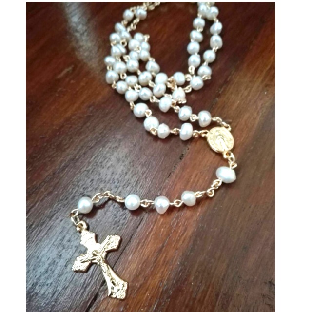 DR. HANDCRAFT Rosario alat ibadah katolik mutiara air tawar asli
