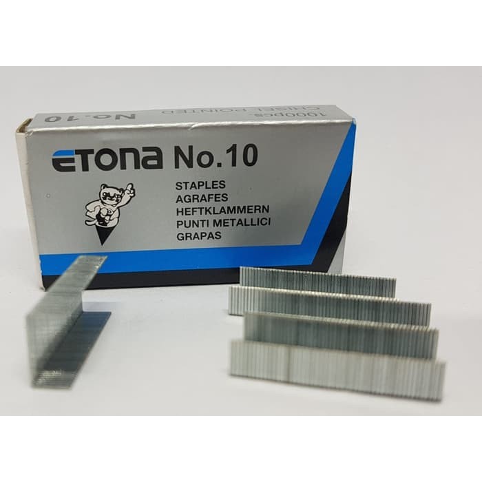 Isi Staples Etona kecil No. 10 Kecil - 1 Kotak