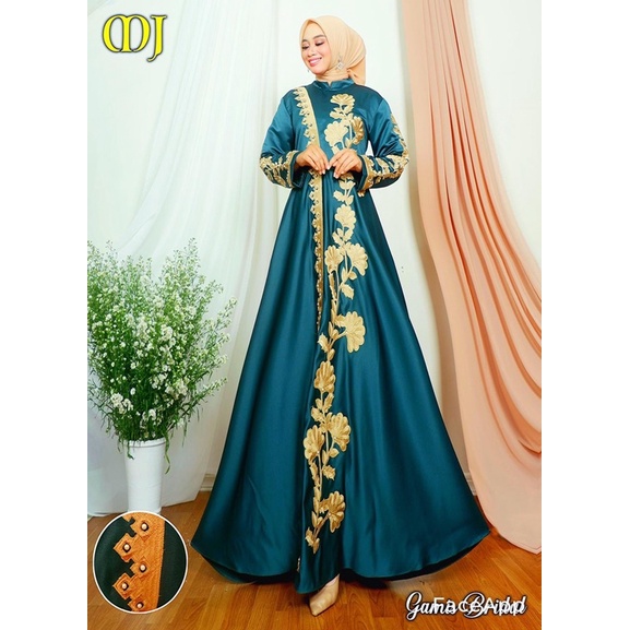 Gamis barbie/gamis moderen/gamis bordiran/gamis bahan bridal