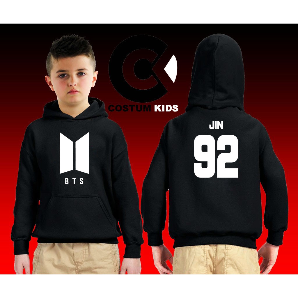 JAKET HOODIE ANAK BTS JIN 92