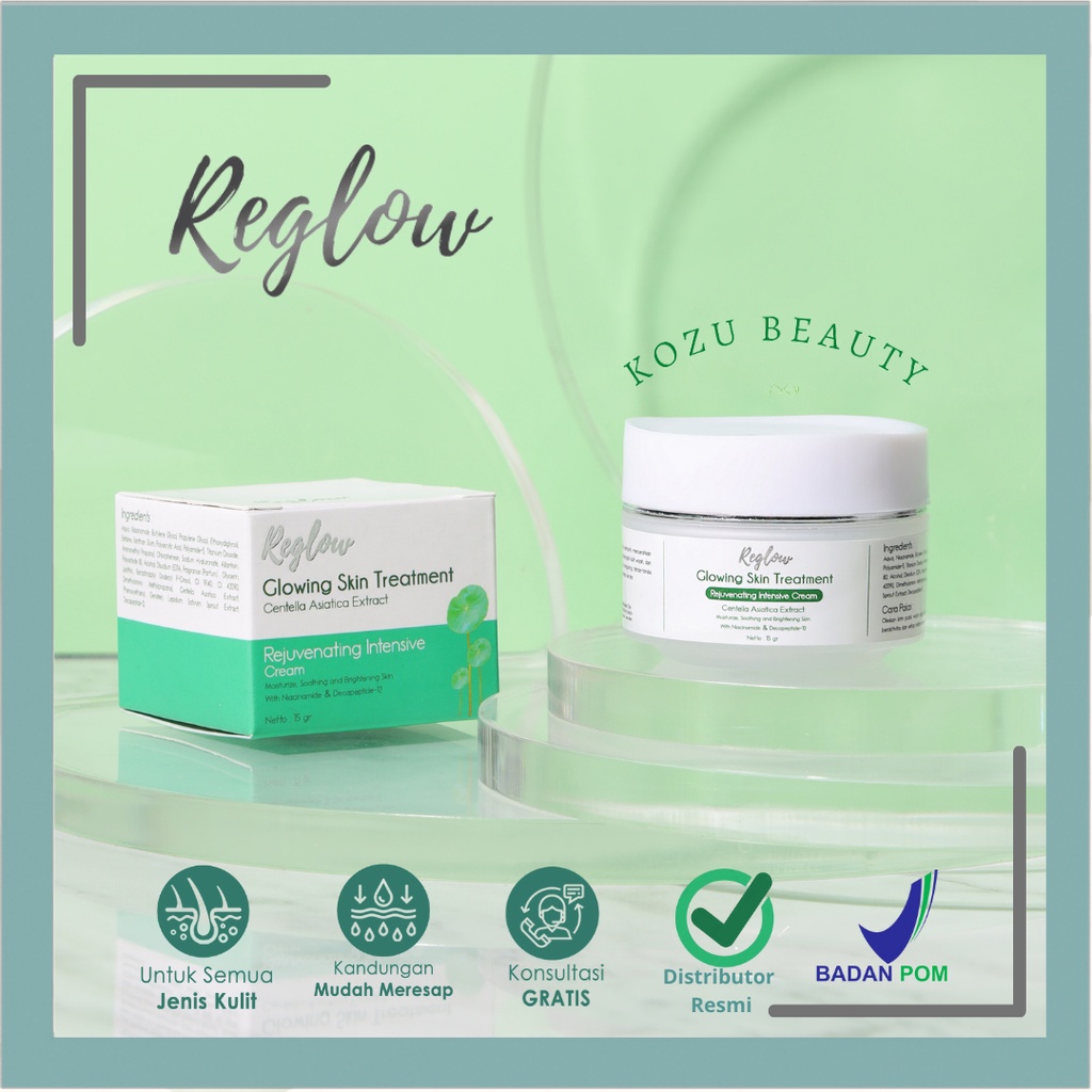 Reglow Rejuvenating Intensive Glowing Skin Treatment Cream Wajah Glowing Pencerah Dr Shindy Original