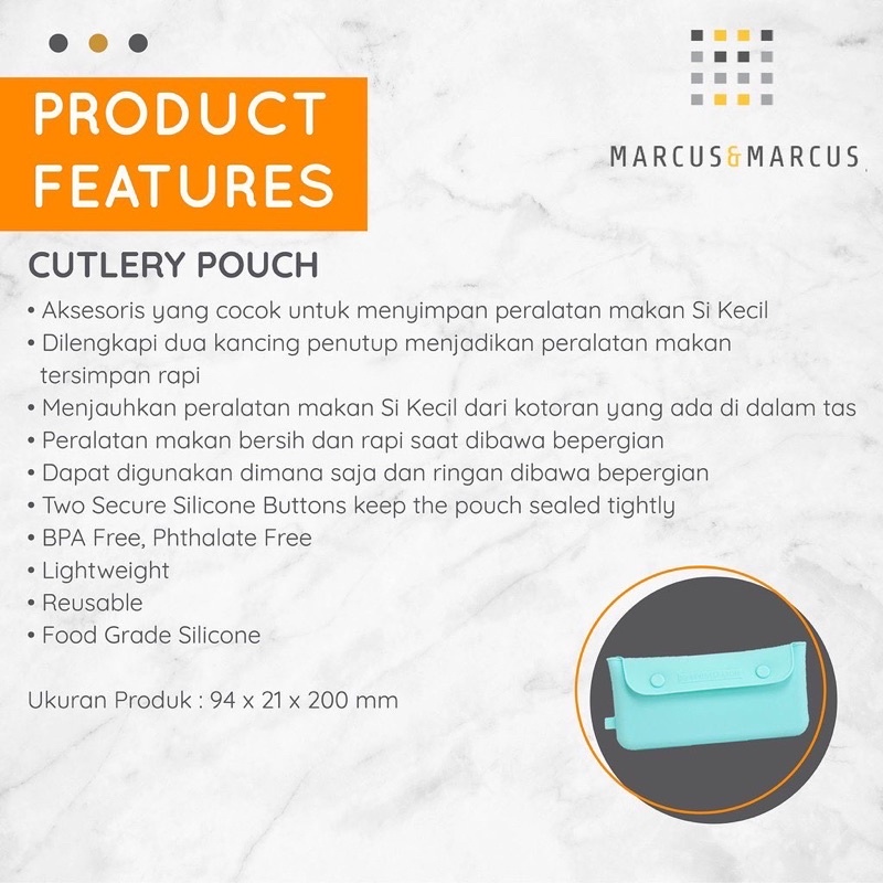 Marcus &amp; Marcus Cutlery Pouch