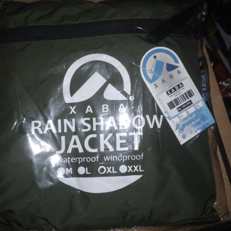 jas hujan xaba rain shadow waterproof windproof anti air jas hujan gunung hiking