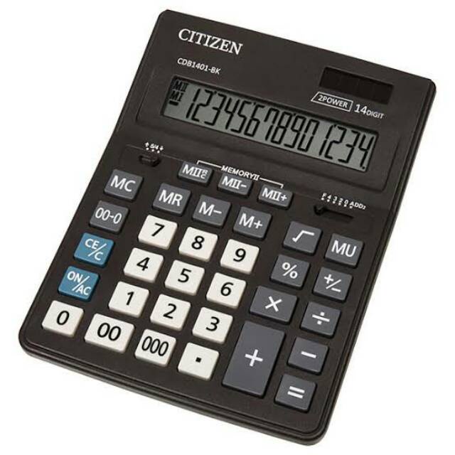 

Kalkulator calculator citizen cdb1401-bk cdb1401bk original garansi resmi