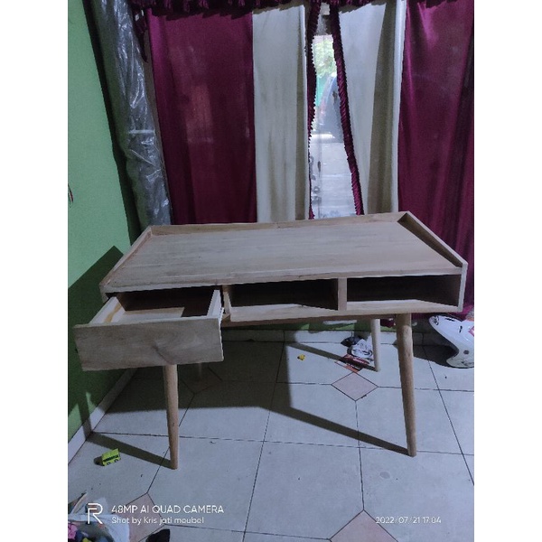 MEJA KERJA KANTOR KAYU JATI JEPARA TERMURAH