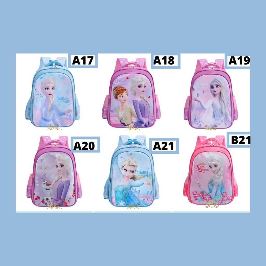 Tas Ransel Sekolah Anak SD / TK / PG Backpack karakter Cewek Girls - M0168