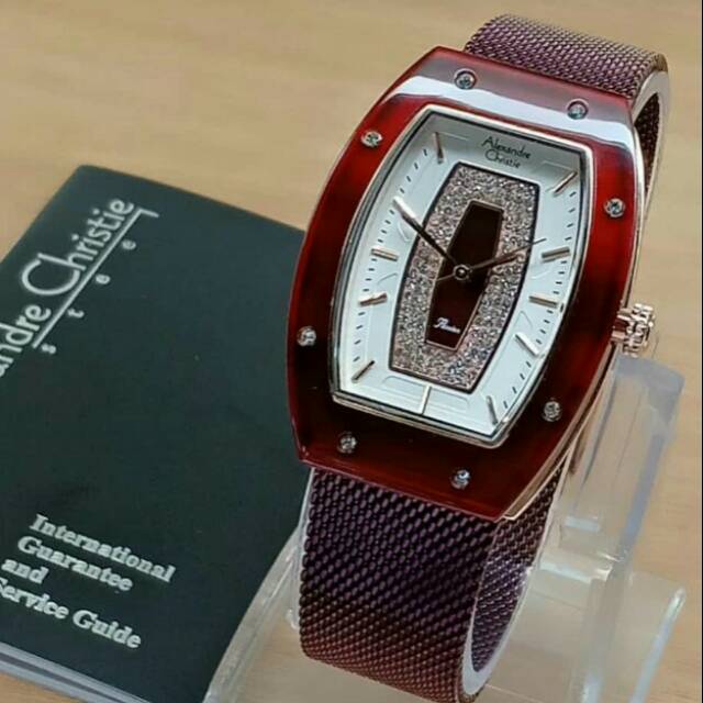 Jam Tangan Wanita Alexandre Christie Rantai Pasie Marot AC-2729 Original