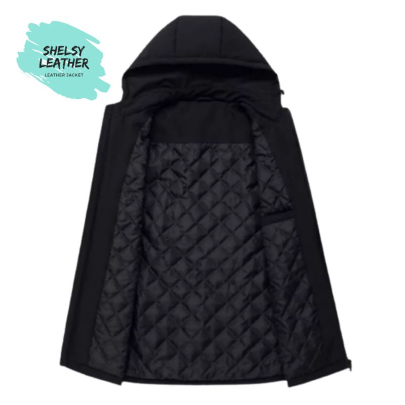 JAKET PRIA MUSIM DINGIN HANGAT DIPAKAI JAKET DEWASA KAIN JAPAN DRILL - shelsyleather