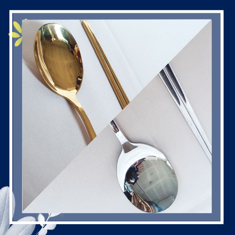 Sujeo set Gold & Original Korea (Sendok & Sumpit)