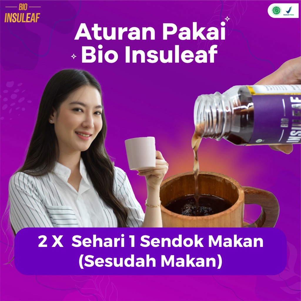 Bio Insuleaf – Herbal Alami Cegah Diabetes Tingkatkan Daya Tahan Tubuh Bantu Turunkan Gula Darah Cegah Kencing Manis Asam Urat &amp; Kolesterol BPOM Herbal Anti Diabetes