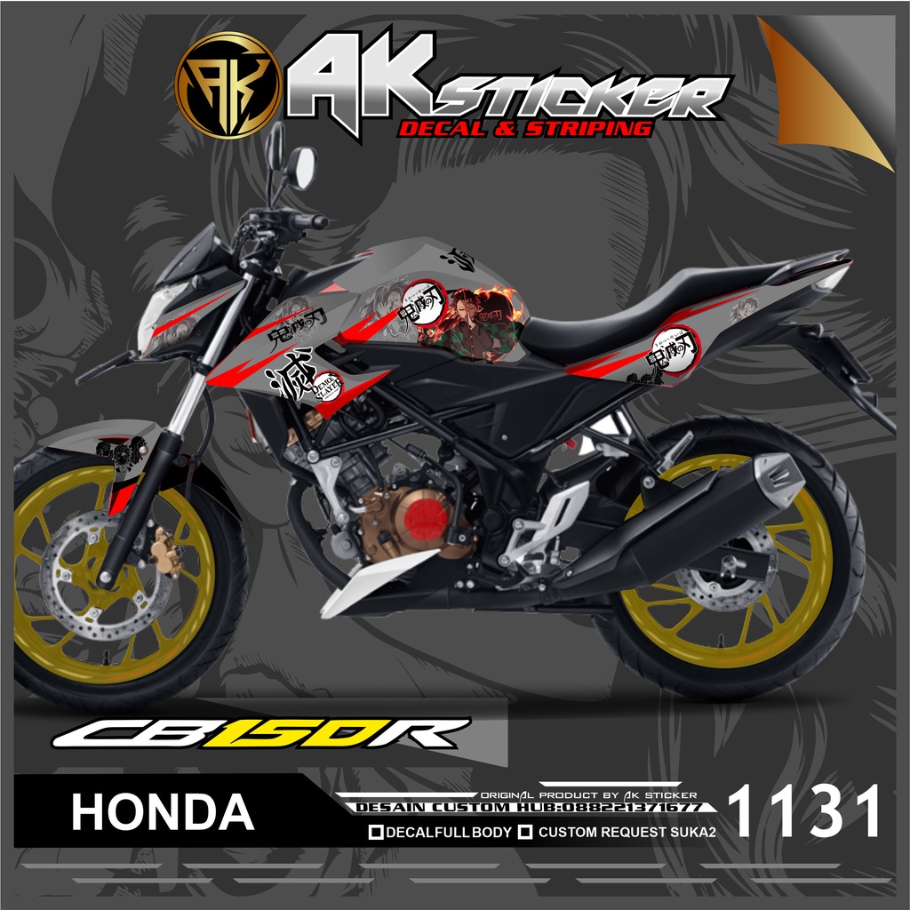1131 Decal Sticker Full Body Cb150R 2017 Ful blok - Dekal Cb150R New Desain Kimetsu